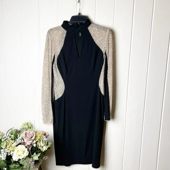 Xscape Black and Silver Dress - Picture 6 of 12